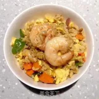 Make Curry shrimp fried rice step 6