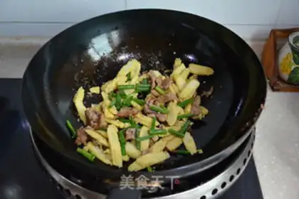 Make Corn fried meat step 5