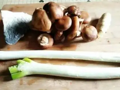 Make Frozen mushroom fish pie step 1