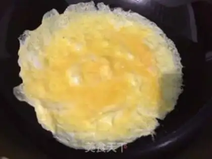 Make Lunch, egg, fried rice step 2