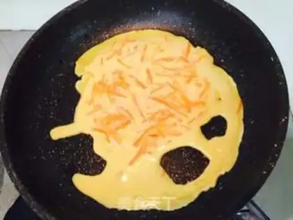 Make Carrot omelet step 8