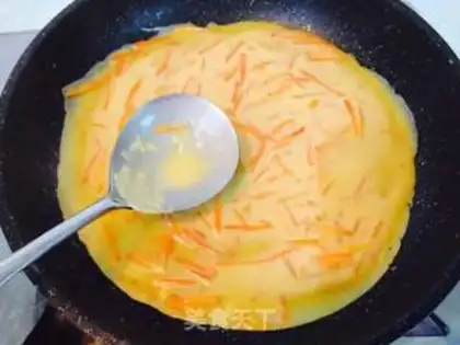 Make Carrot omelet step 9