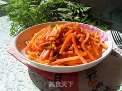 Make Carrot fried eggs step 2