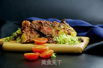 Make Vegetable sauce steak step 4