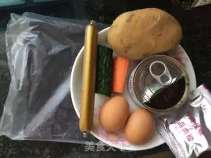 Make High-fry potato mashed sushi step 0