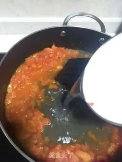 Make Tomato soup pumpkin noodles step 4