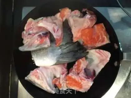 Make Korean salmon tofu step 2