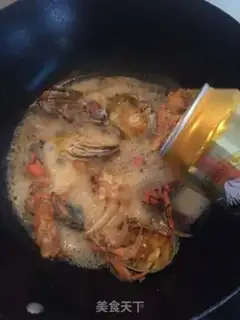 Make Bean noodles towing crabs step 7