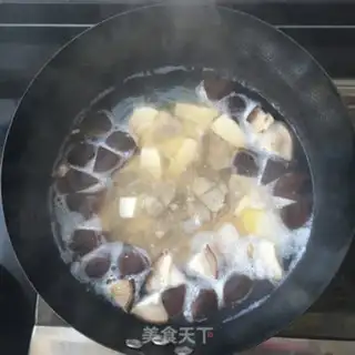 Make Fresh mushroom tofu soup step 5