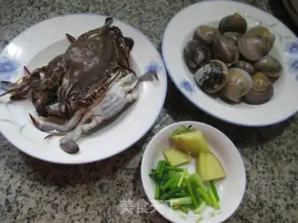 Make Crabs boiled with clams step 0