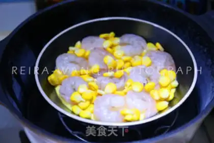 Make Shrimp corn steam step 5