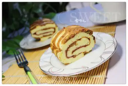 Make Chocolate Cake roll step 12