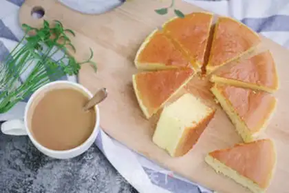Make Japanese cheesecake step 11