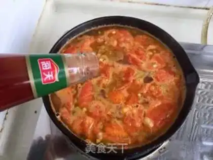 Make Tomatoes and eggs. Soup step 14