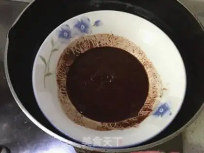 Make Chocolate lava cake step 1