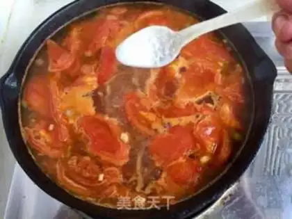 Make Tomatoes and eggs. Soup step 15