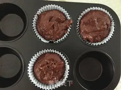 Make Chocolate lava cake step 9