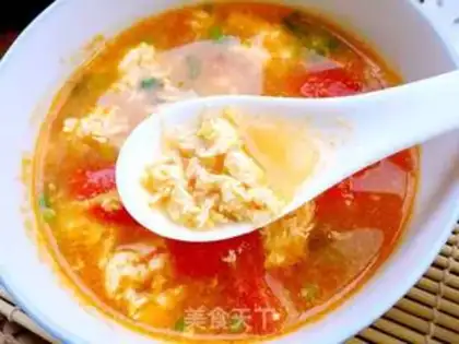 Make Tomatoes and eggs. Soup step 22