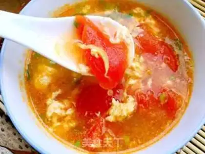 Make Tomatoes and eggs. Soup step 23