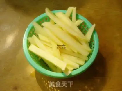 Make No greasy fries step 1