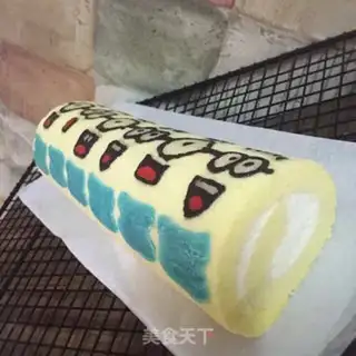 Make A yellow cake roll step 10