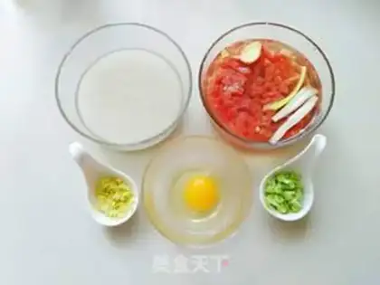 Make Beef egg porridge step 0