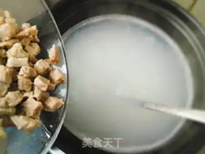 Make Beef egg porridge step 3