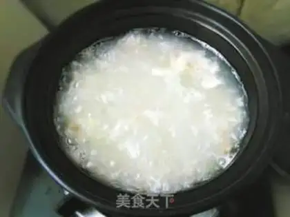 Make Beef egg porridge step 5