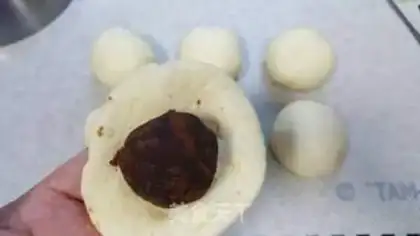 Make Colored mushroom bread step 8