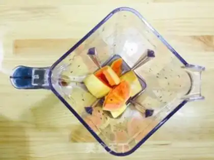 Make Boob papaya juice step 2