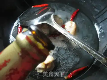 Make The water burns the chicken wings step 4