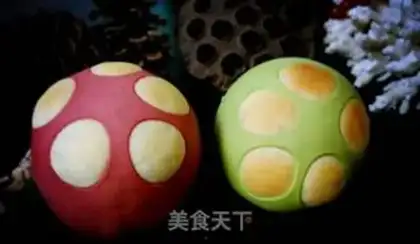 Make Colored mushroom bread step 14