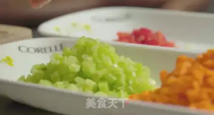 Make Peach candy with fragrance rice step 2