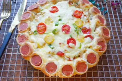 Make Chicken pizza step 14