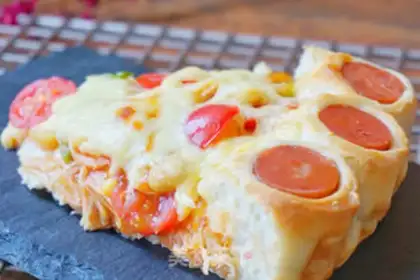 Make Chicken pizza step 15