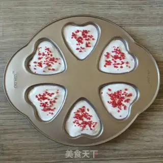 Make Heart cake step 7