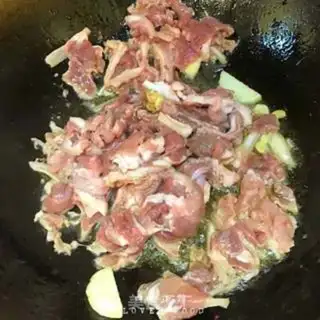 Make Three peppers of lamb step 2