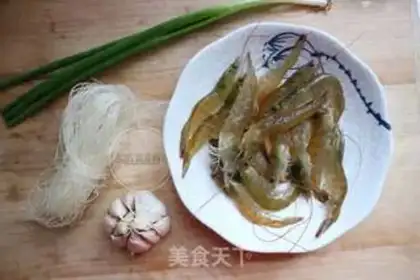 Make Garlic fan shrimp step 0