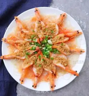 Make Garlic fan shrimp step 8