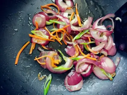 Make Onion fire step 4