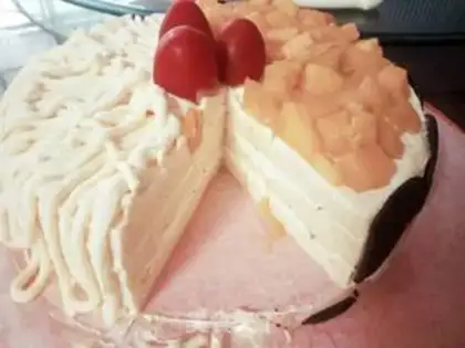 Make Old cream cake step 9