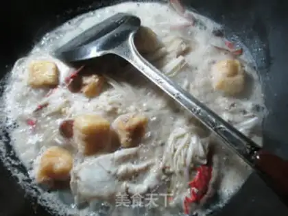 Make Crabs boiled with tofu step 4
