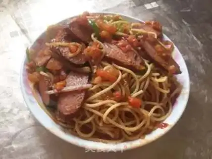 Make Tomato sausage pasta step 15