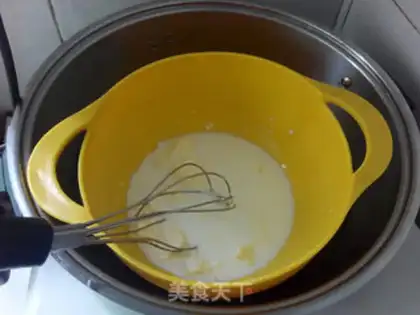 Make Inverted blueberry cheese step 1