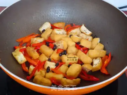 Make Bean oil, tofu step 4