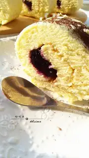 Make Blueberry jam cake roll step 14
