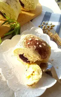 Make Blueberry jam cake roll step 17