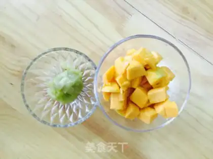 Make Fruit ice congee step 1