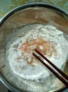 Make Butterfly noodles step 1