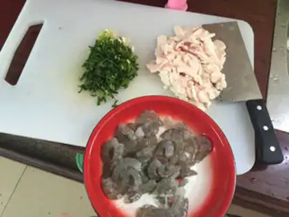 Make Shrimp shrimp fried rice step 0